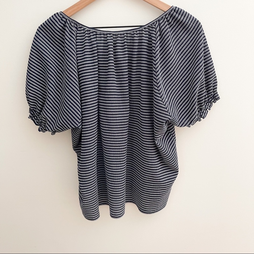 Madewell Texture & Thread Peasant Top In Stripes - Picture 9 of 11